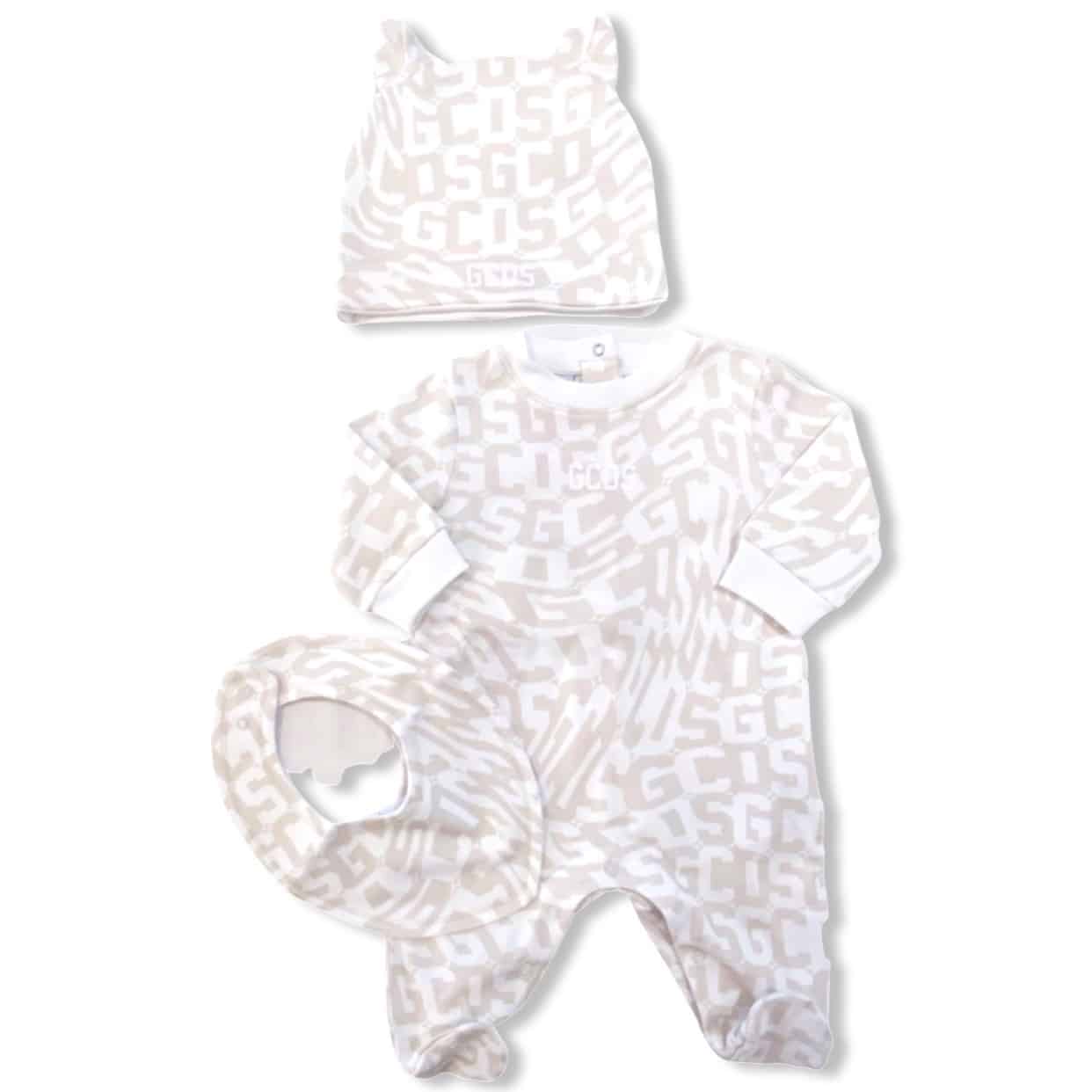Gcds - Tutina cappello e bavetta - Beige