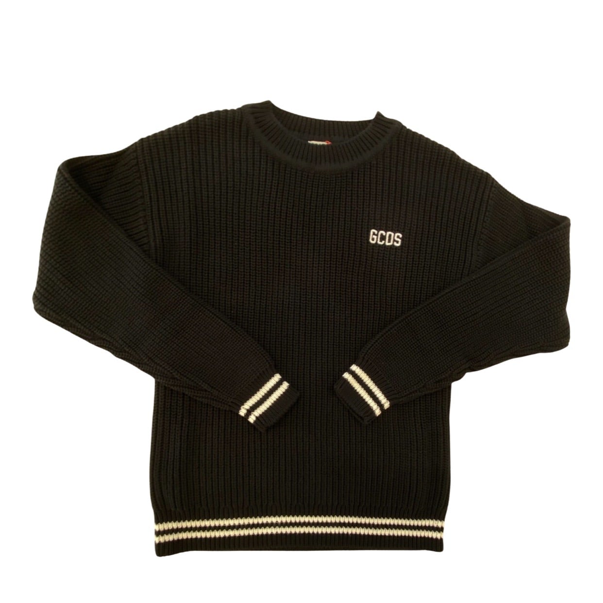 Gcds - Maglia tricot logo - Nera