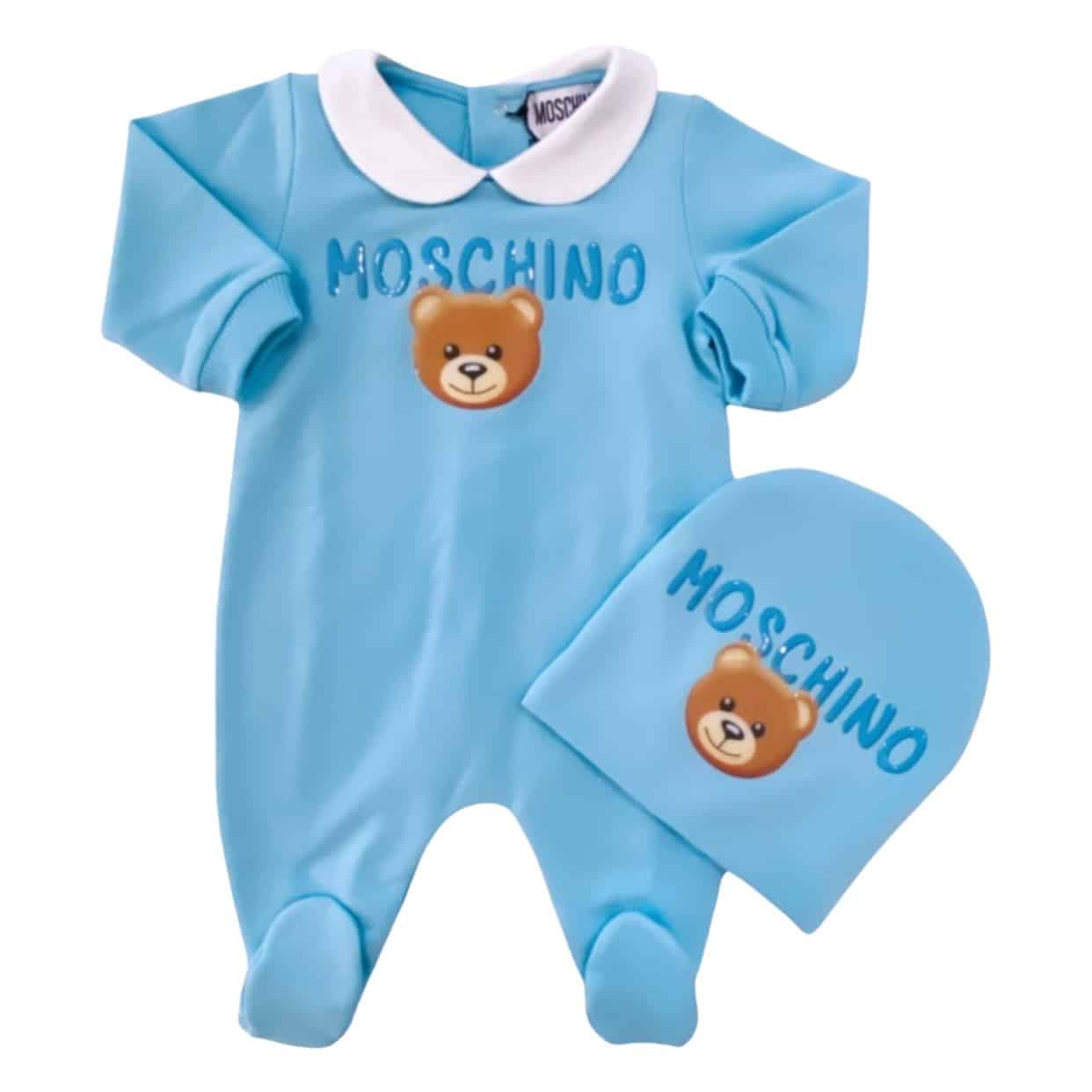 Moschino - Tutina con cappello - Cielo
