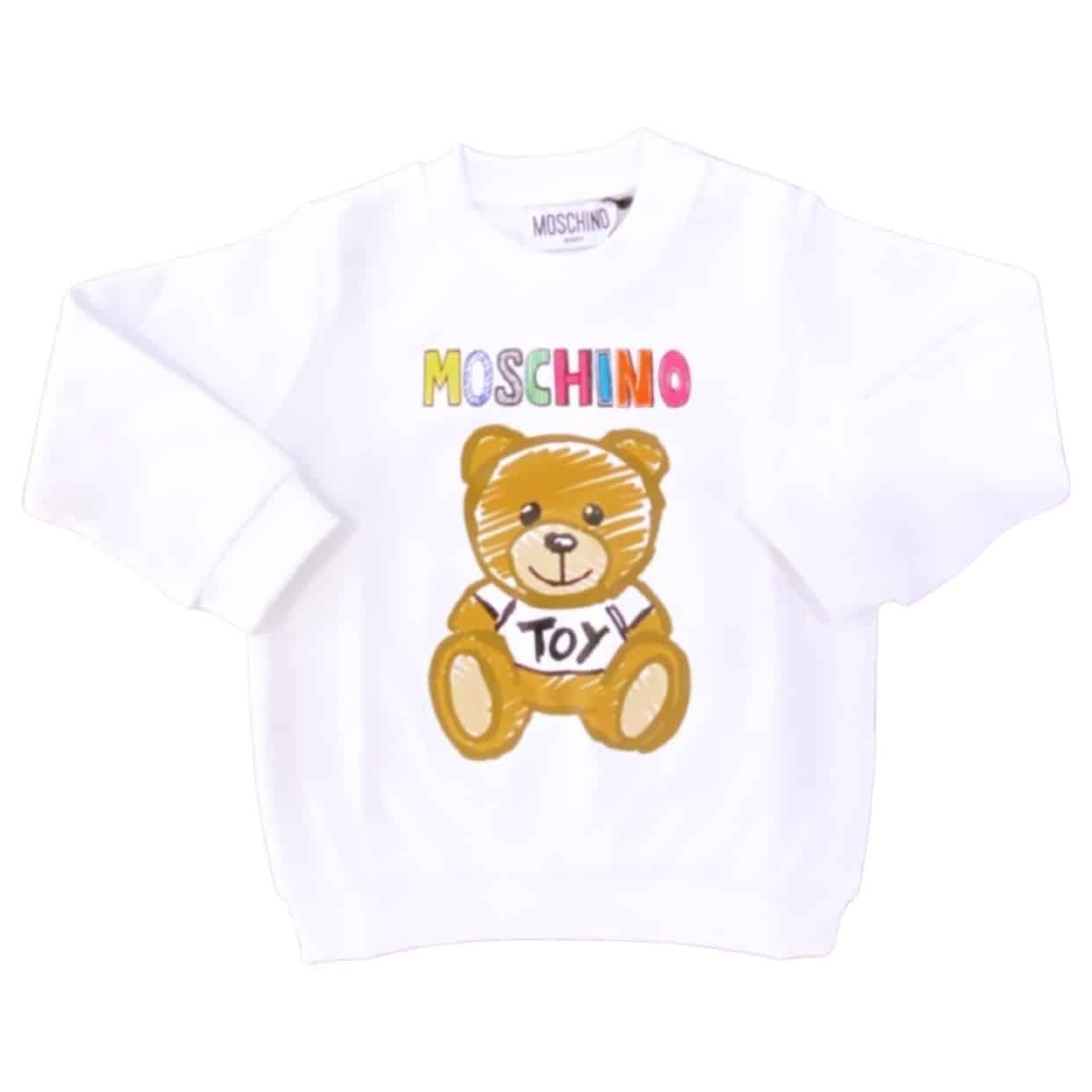 Moschino - Felpa orsetto logo multicolor
