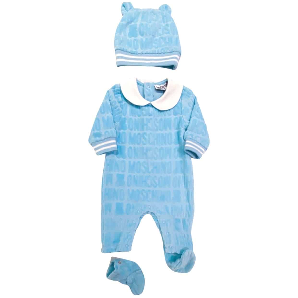 Moschino - Tutina con cappello - Cielo