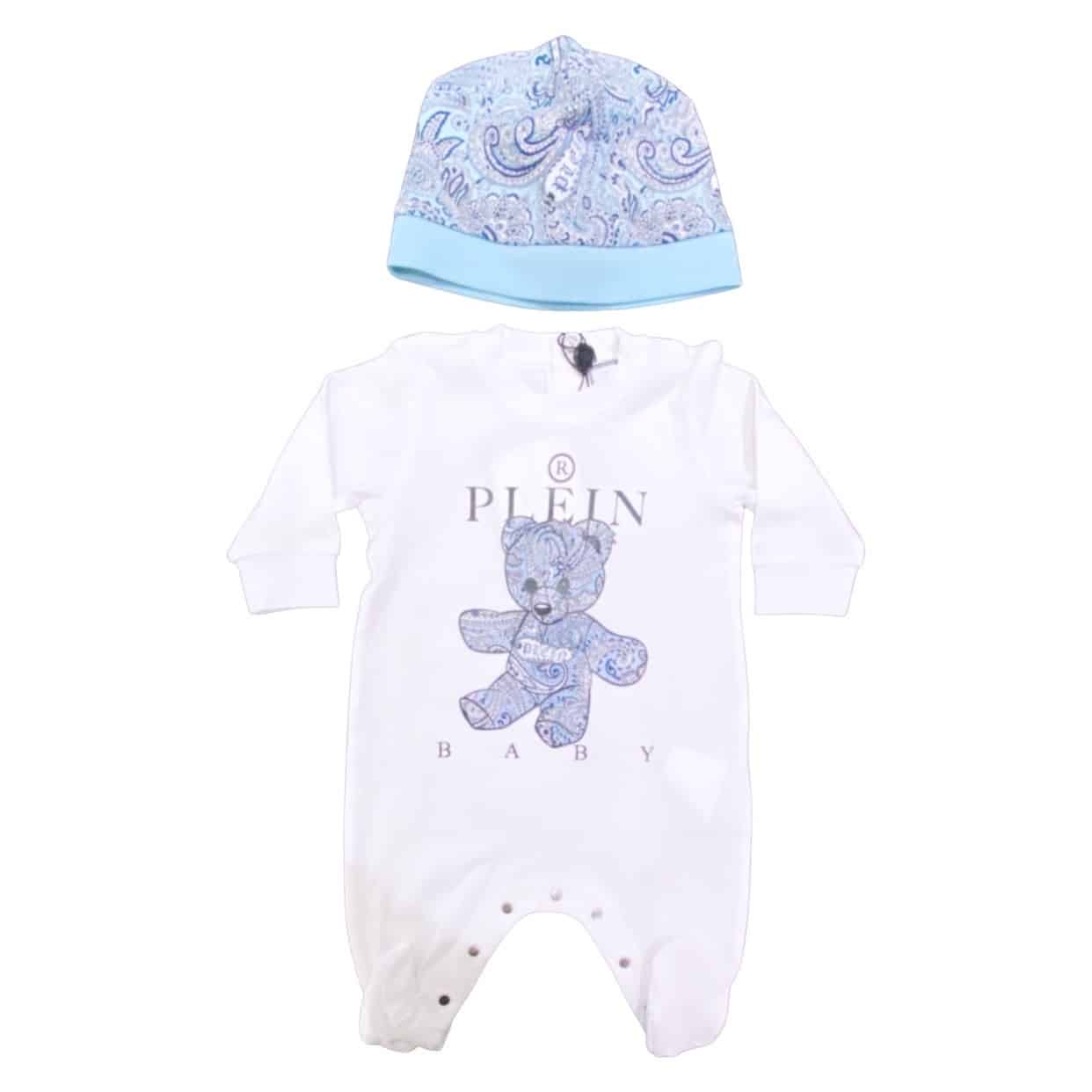 Philipp Plein - Tutina e cappello orsetto logo