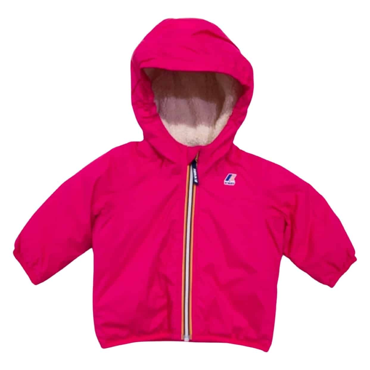 K-Way - Giubbino pecorella - Fucsia