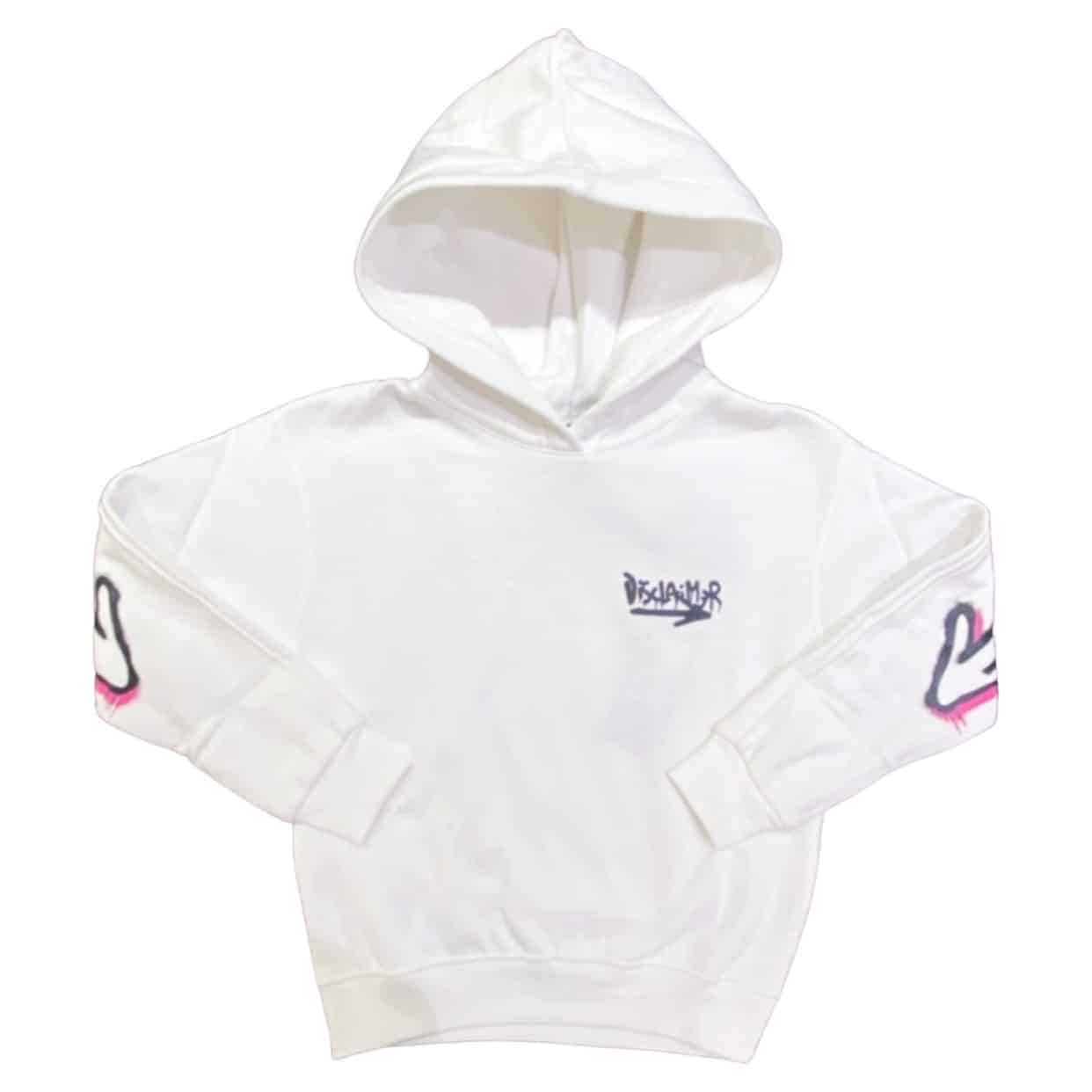 Disclaimer - felpa logo bambina - Bianca