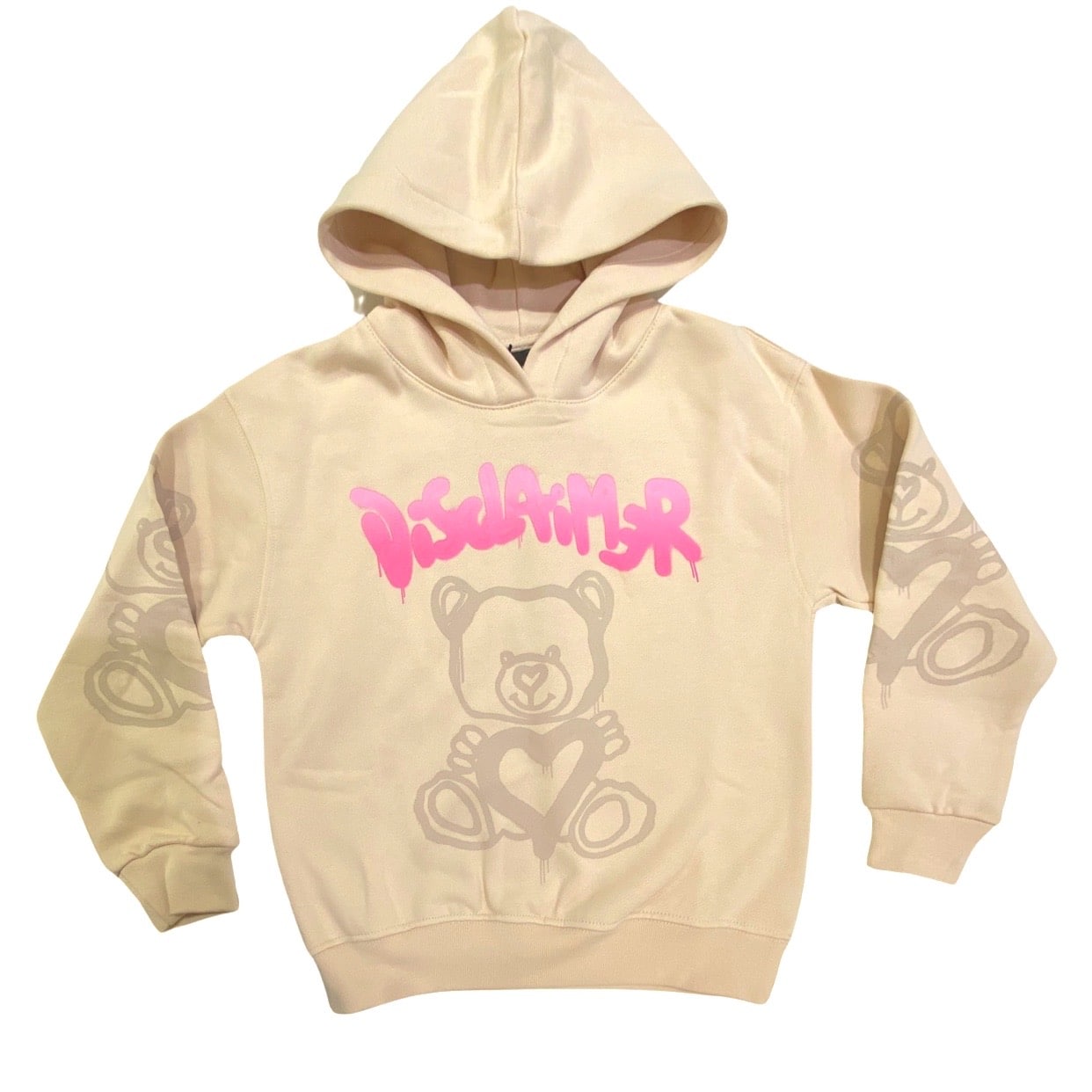 Disclaimer - Felpa logo con cappuccio - Sabbia