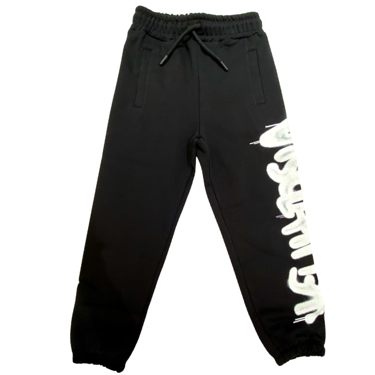 Disclaimer - Pantalone in felpa logo - Nero