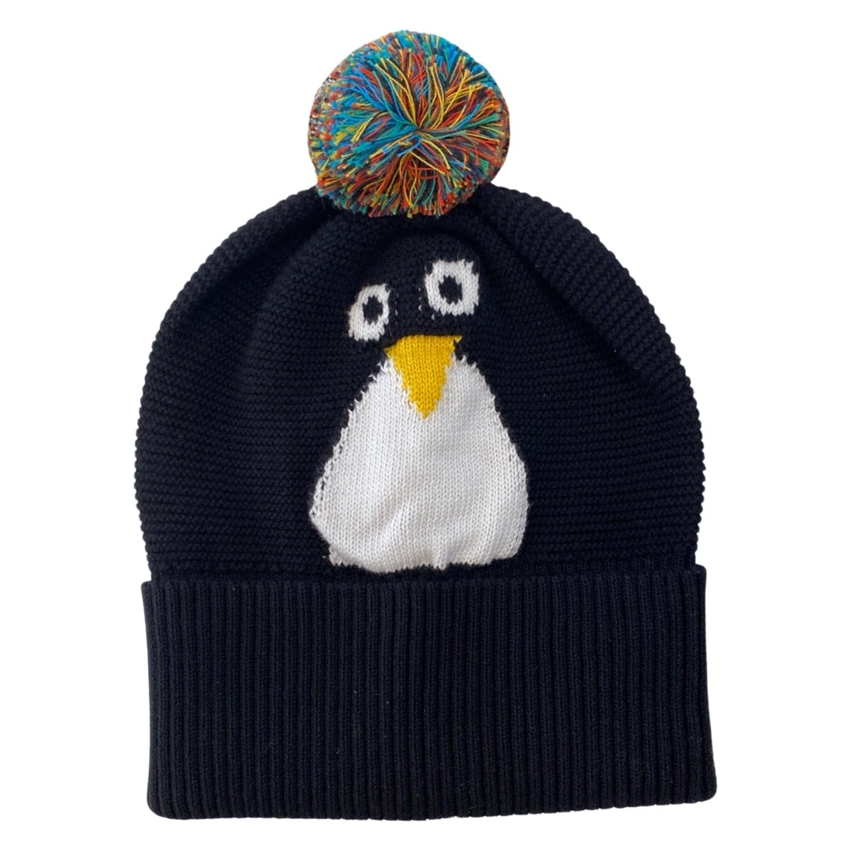 Stella McCartney - Cappello con pon pon - Nero