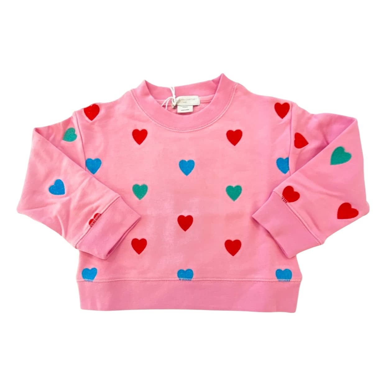 Stella Mc Cartney - Felpa cuori multicolor